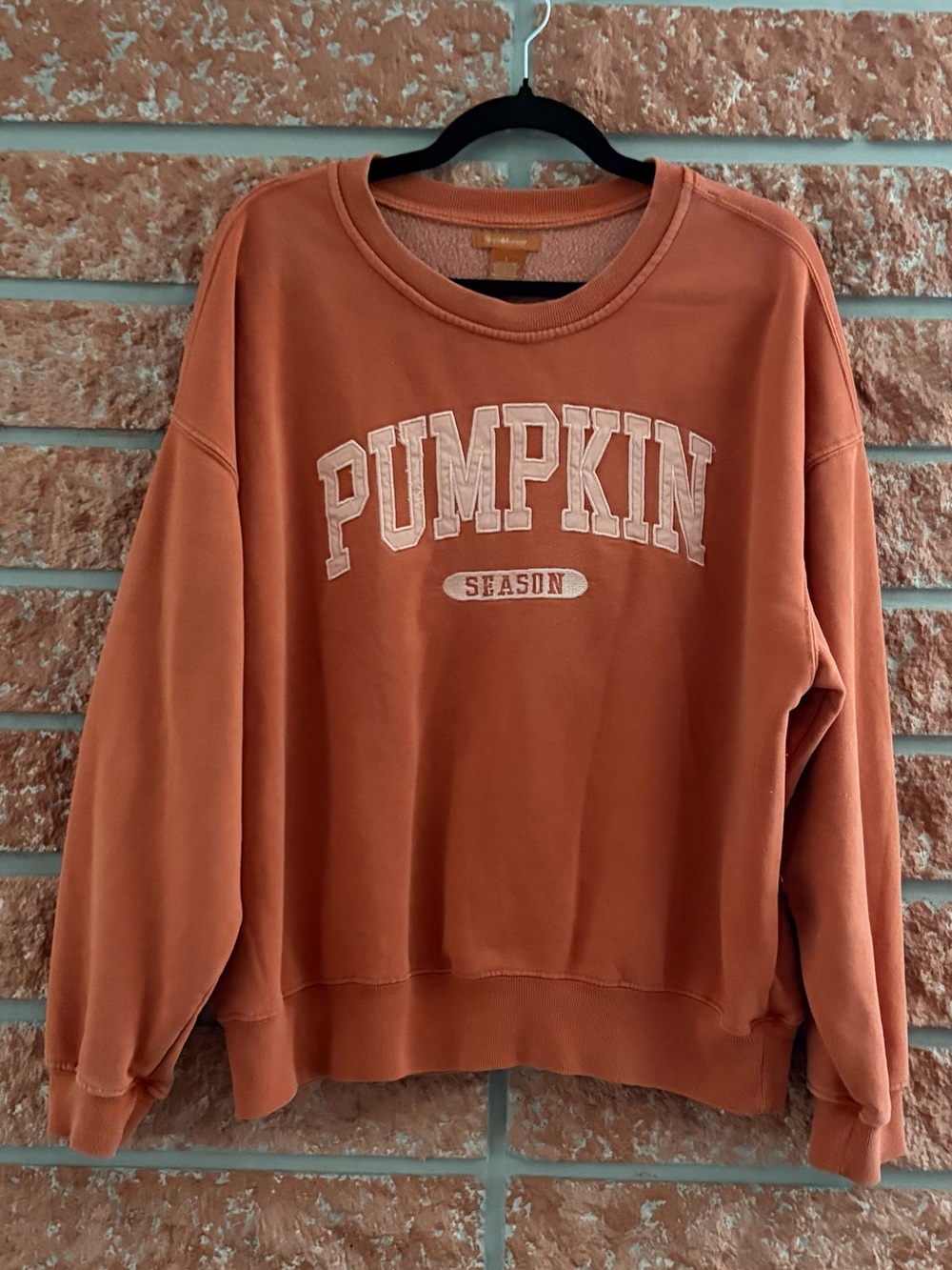 Rust Orange Pumpkin Season Crewneck Sweatshirt